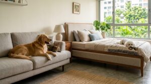 Pet-Friendly Bed Frames & Sofa Fabrics in Singapore